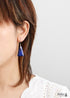 Boho Earrings, Dangle Earrings, Blue and Green Trapezoid